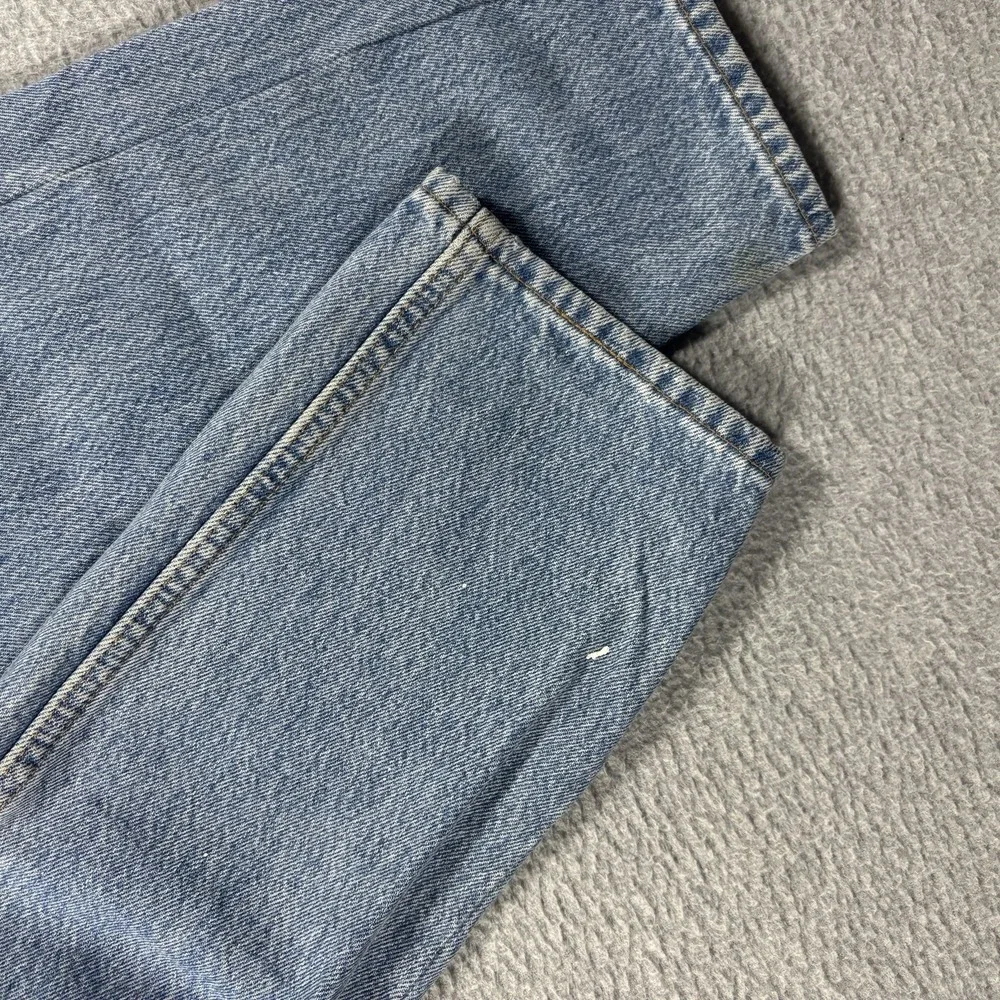 Vintage Levis 501 Button Fly Blue Denim Jeans Made In USA 32x30 Medium Wash 1991